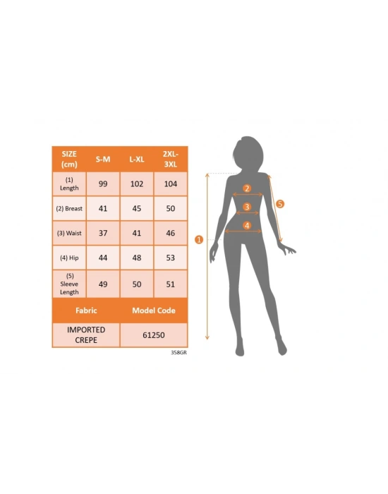 Kadın Uzun Kollu Düğme Detaylı Kendinden Kemerli Ithal Krep Elbise