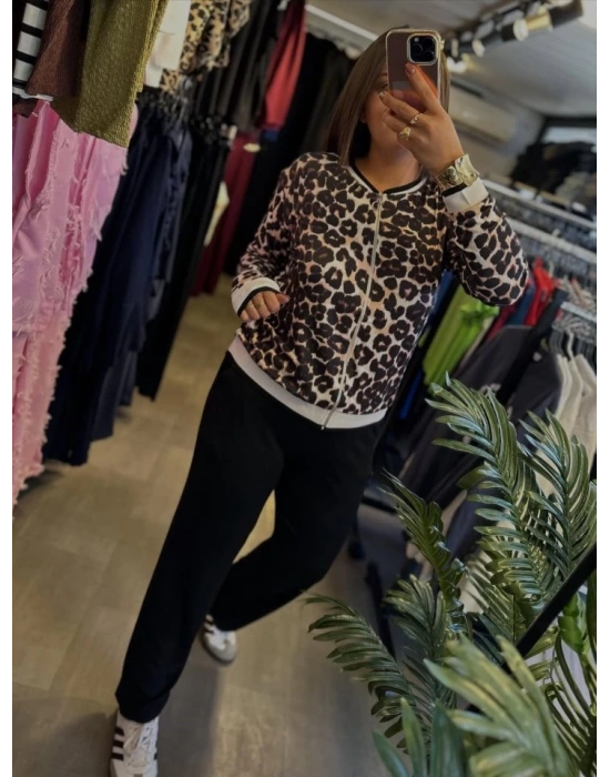 Kadın Uzun Kollu epoar Detay odal Kumaş Ikili Takım