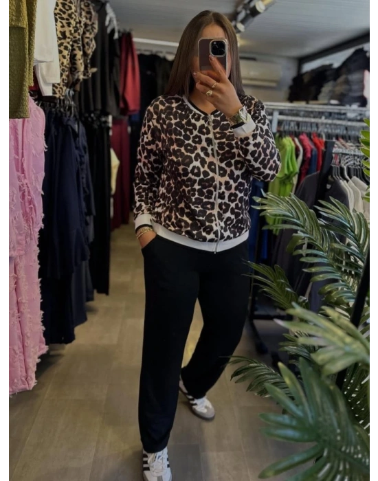 Kadın Uzun Kollu epoar Detay odal Kumaş Ikili Takım