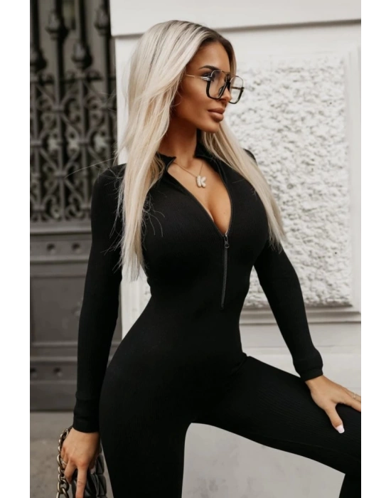 Kadın Uzun Kollu Fermuarlı Kaşkorse Tulum