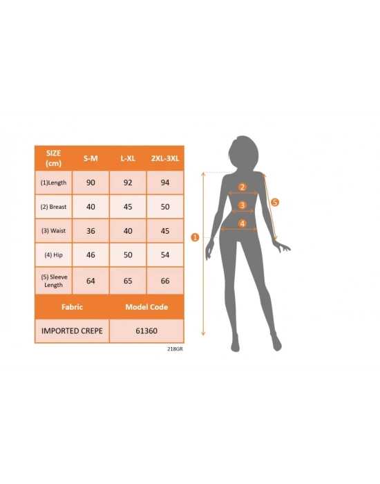 Kadın Uzun Kollu Geometrik Tül Detaylı Ithal Krep Elbise