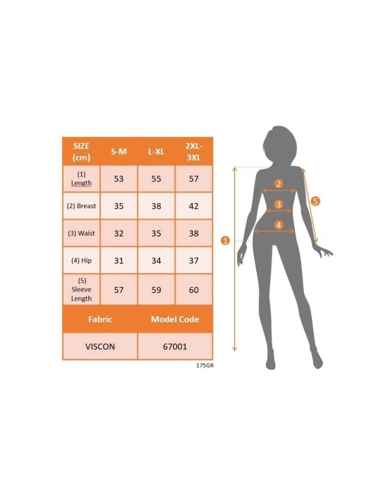 Kadın Uzun Kollu Göğüs Büzgü Detay Viskon Bluz