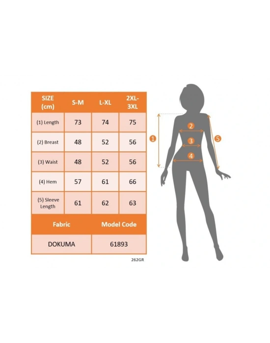 Kadın Uzun Kollu Hakim Yaka önden Düğmeli Kısa Atlas Ceket