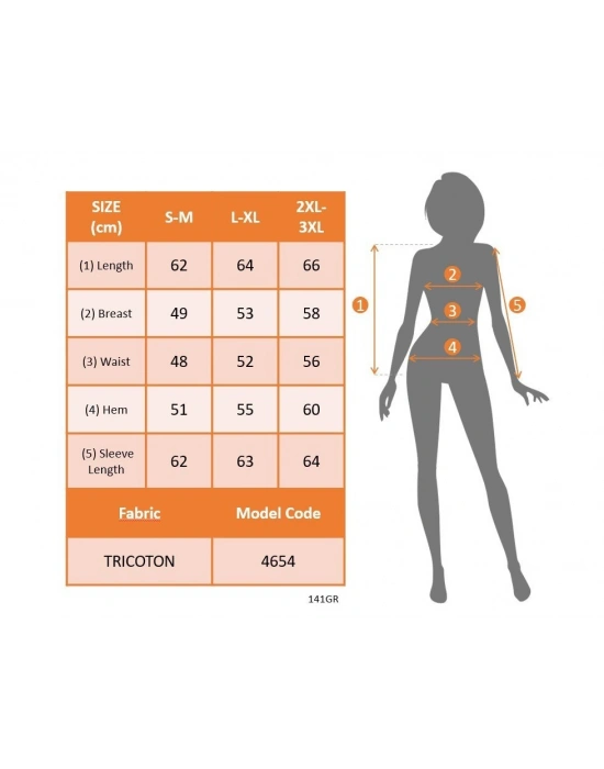 Kadın Uzun Kollu Hakim Yakalı önden Düğmeli Tül Detaylı Trikoton Gömlek