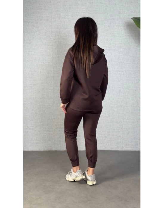 Kadın Uzun Kollu Kapüşonlu Ikili Takım