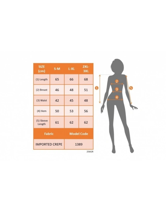 Kadın Uzun Kollu Kol Düğme Detay Ithal Krep Ceket