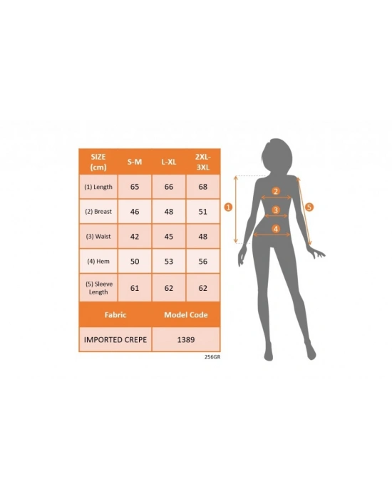 Kadın Uzun Kollu Kol Düğme Detay Ithal Krep Ceket