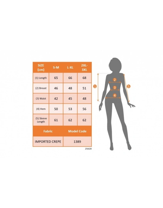 Kadın Uzun Kollu Kol Düğme Detay Ithal Krep Ceket