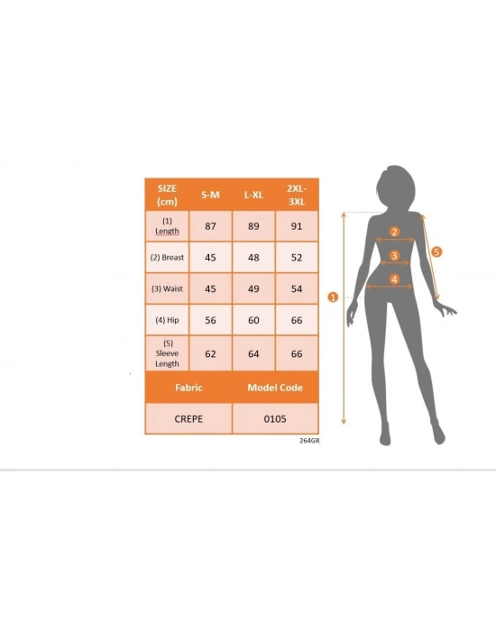 Kadın Uzun Kollu Kollar Tül V Yakalı Mini Janjan Krep Elbise