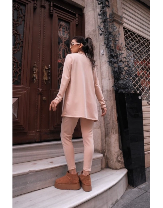 Kadın Uzun Kollu Krep üçlü Takım