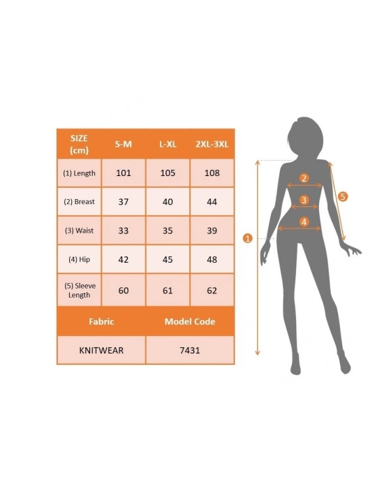 Kadın Uzun Kollu Kruvaze Yaka Bağcık Detay Akrilik Mini Boy Elbise