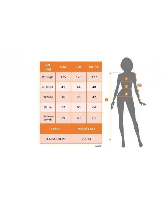 Kadın Uzun Kollu Kruvaze Yaka Dalgıç Krep Midi Boy Elbise