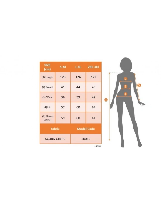 Kadın Uzun Kollu Kruvaze Yaka Dalgıç Krep Midi Boy Elbise