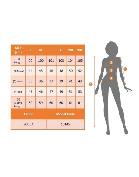 Kadın Uzun Kollu Kruvaze Yaka Dijital Baskılı Fiyonk Detay Dalgıç Kumaş Elbise