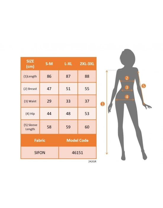 Kadın Uzun Kollu Kruvaze Yaka Kemersiz ışıltılı Astarlı Mini şifon Elbise