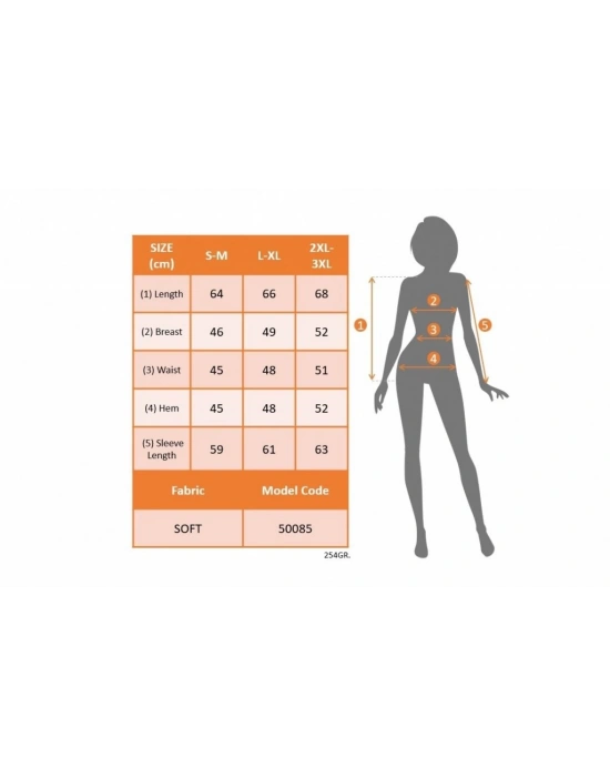 Kadın Uzun Kollu Kruvaze Yaka Kol Ve Etek Ucu Manşet Detay Yumoş Bluz