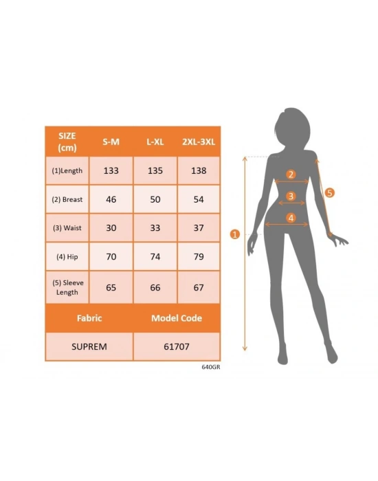 Kadın Uzun Kollu Kruvaze Yakalı Beli Kuşaklı Desenli Süprem Maxi Elbise
