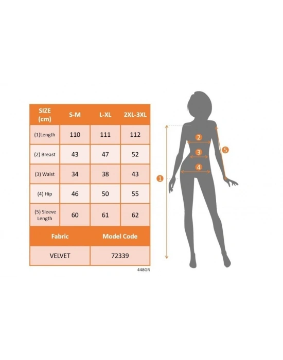Kadın Uzun Kollu Kruvaze Yakalı Yandan Büzgülü Midi Kadife Elbise