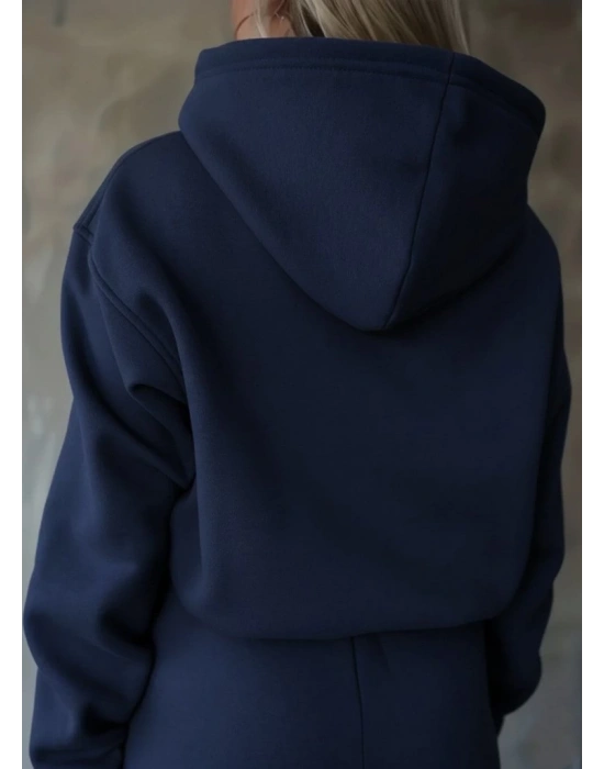 Kadın Uzun Kollu Nope Baskılı Beli Ribanalı Ikili Takım