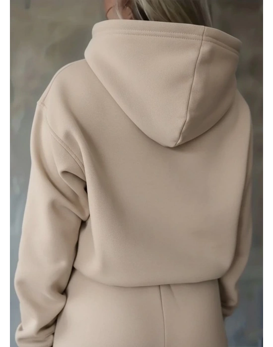 Kadın Uzun Kollu Nope Baskılı Beli Ribanalı Ikili Takım