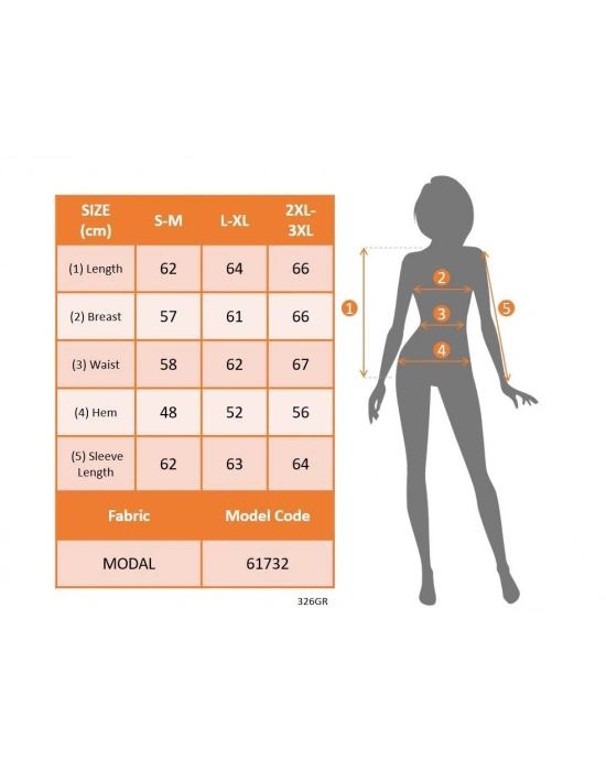 Kadın Uzun Kollu önden Fermuarlı Modal Ceket