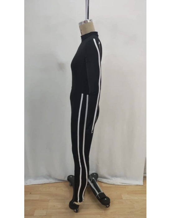 Kadın Uzun Kollu önden Fermuarlı şardonlu Dalgıç Tulum