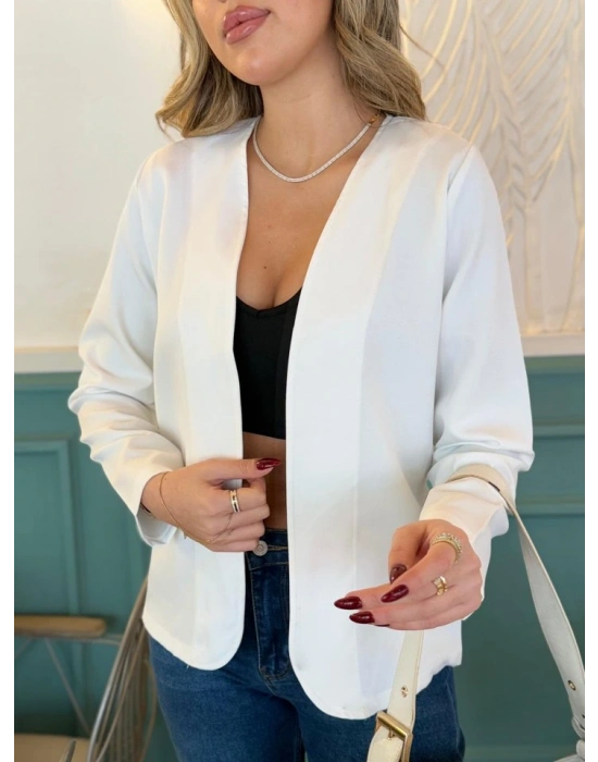 Kadın Uzun Kollu önü Açık Blazer Ceket