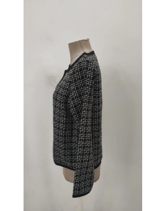 Kadın Uzun Kollu önü Açık şanel Kısa Hırka