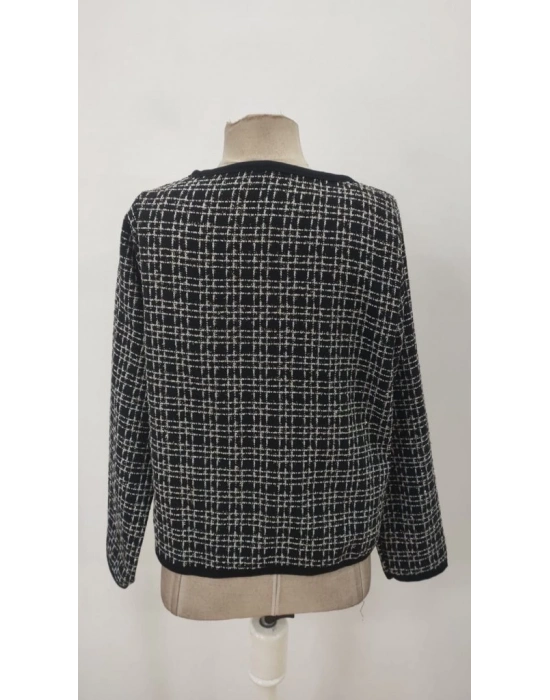 Kadın Uzun Kollu önü Açık şanel Kısa Hırka