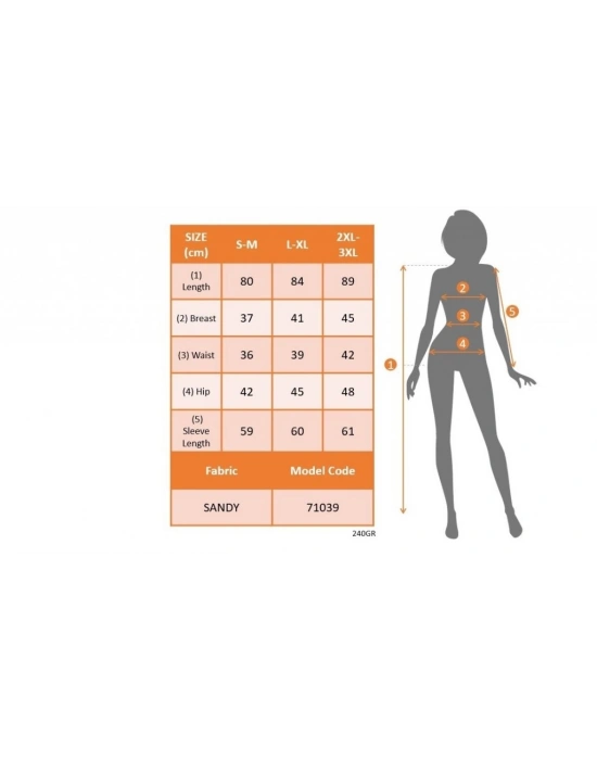 Kadın Uzun Kollu Sağ Belden Sol Etek Ucuna Doğru Hafif çapraz Büzgülü Sandy Mini Boy Elbise