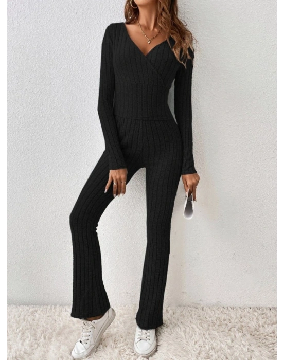 Kadın Uzun Kollu şardonlu Kaşkorse Ikili Takım