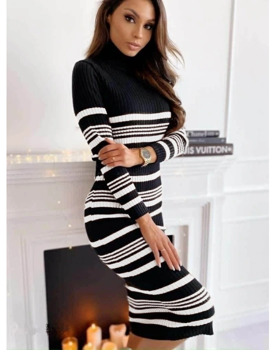 Kadın Uzun Kollu Triko Elbise