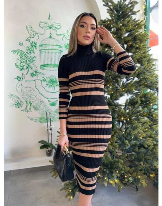 Kadın Uzun Kollu Triko Elbise