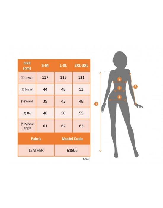 Kadın Uzun Kollu V Yakalı Deri Midi Elbise