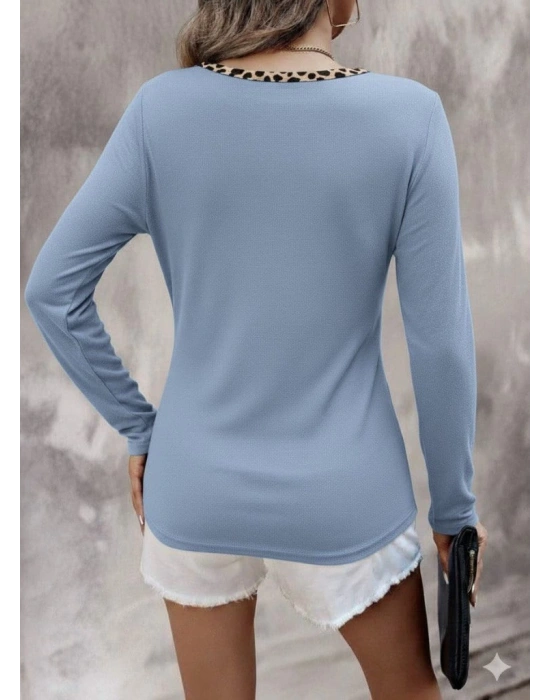 Kadın Uzun Kollu V Yakalı Kaşkorse Bluz