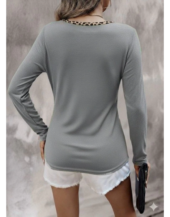 Kadın Uzun Kollu V Yakalı Kaşkorse Bluz