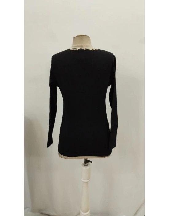 Kadın Uzun Kollu V Yakalı Kaşkorse Bluz