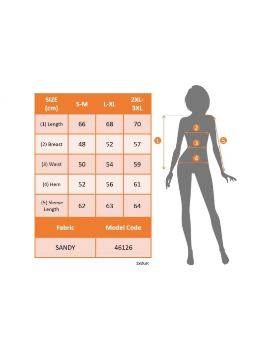 Kadın Uzun Kollu V Yakalı Kolları Popon Detaylı Sandy Bluz