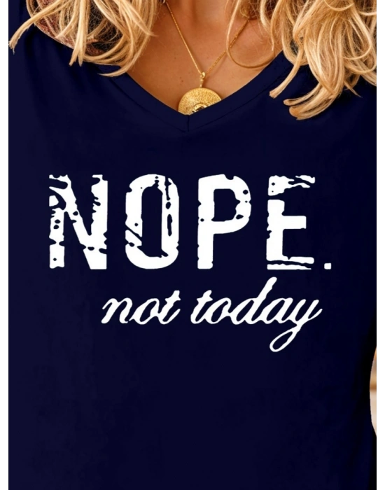 Kadın Uzun Kollu V Yakalı Viskon Iki Iplik Bluz