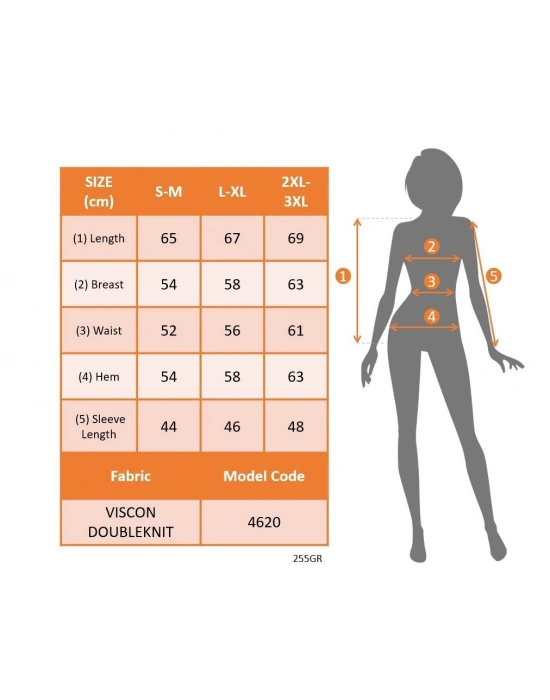 Kadın Uzun Kollu V Yakalı Viskon Iki Iplik Bluz
