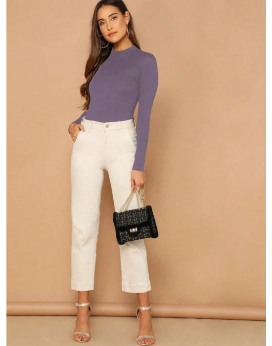 Kadın Uzun Kollu Viskon Bluz