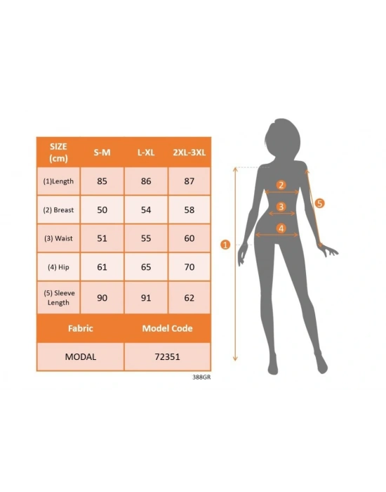 Kadın Uzun Kollu Yakalı Desenli Mini Modal Elbise