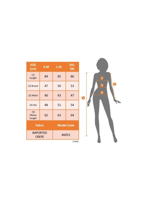 Kadın Uzun Kollu Yakalı Kol Ve Yaka Puantiye Detaylı Ithal Krep Elbise