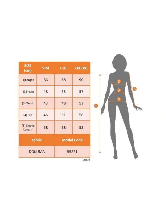Kadın Uzun Kollu Yakalı önden Düğmeli Dokuma Ceket