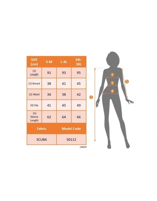 Kadın Uzun Kollu Yanları Siyah şerit Detay Kırmızı Ekoseli Dalgıç Elbise (çorapsız )