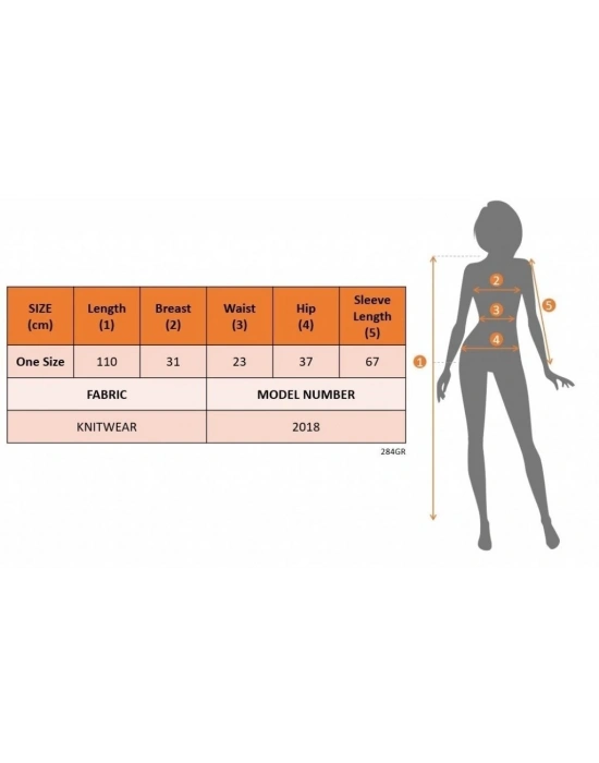 Kadın Uzun Kollu Yırtmaç Detay Triko Elbise