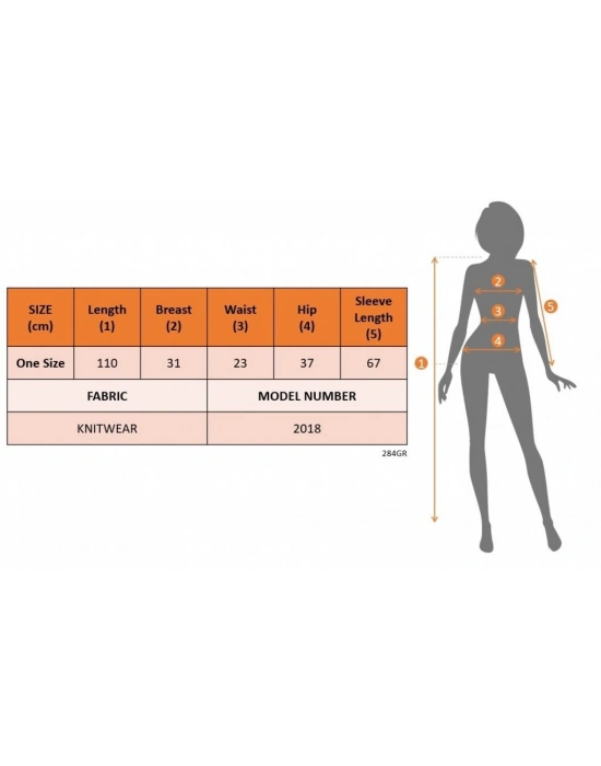 Kadın Uzun Kollu Yırtmaç Detay Triko Elbise