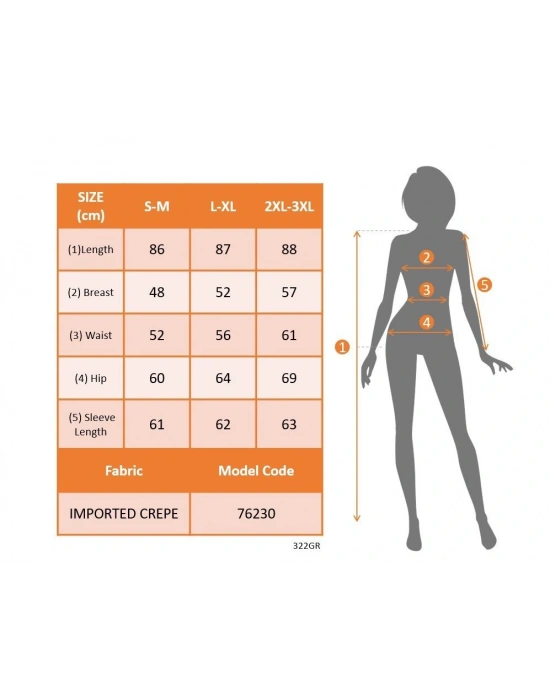 Kadın Uzun Kollu Yuvarlak Yaka Mini Ithal Krep Elbise