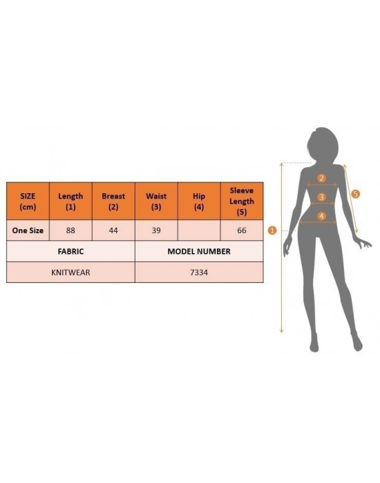 Kadın Uzun Kollu Zigzag Desen Triko Elbise