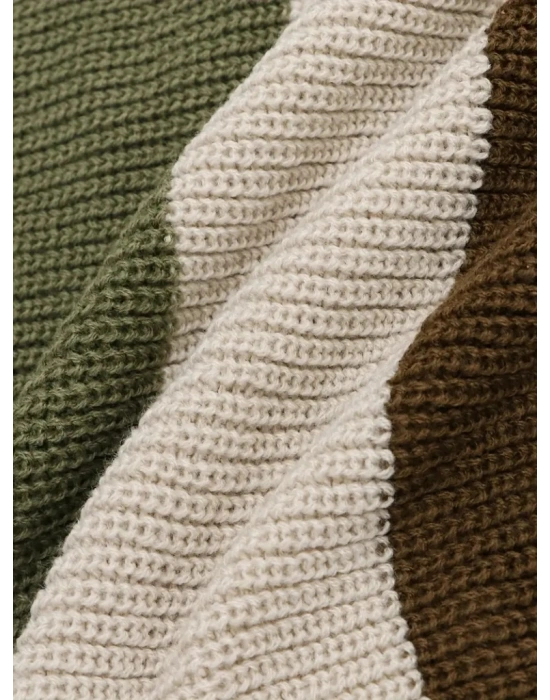 Kadın V Yaka 4 Renk Kolsuz Triko Bluz